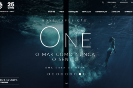 Captura Pantalla Sitio Web Oceanario de Lisboa